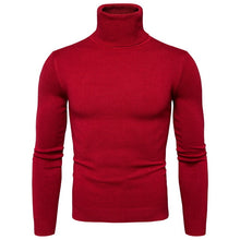 Load image into Gallery viewer, FAVOCENT Winter Warm Turtleneck Sweater Men Fashion Solid Knitted Mens Sweaters 2018 Casual Male Double Collar Slim Fit Pullover
