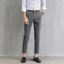 Load image into Gallery viewer, Summer men&#39;s trousers men&#39;s pants pants Slim casual small trousers feet Korean version of the trend of hanging suit pants
