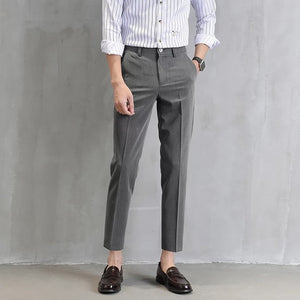Summer men's trousers men's pants pants Slim casual small trousers feet Korean version of the trend of hanging suit pants