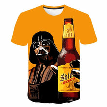 Load image into Gallery viewer, funny t shirts Summer 2019 men&#39;s clothing brand o-neck clock jacket beer short-sleeved 3d t shirt digital printing T-shirt
