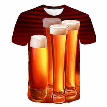 Load image into Gallery viewer, funny t shirts Summer 2019 men&#39;s clothing brand o-neck clock jacket beer short-sleeved 3d t shirt digital printing T-shirt
