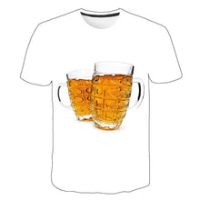Load image into Gallery viewer, funny t shirts Summer 2019 men&#39;s clothing brand o-neck clock jacket beer short-sleeved 3d t shirt digital printing T-shirt

