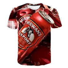 Load image into Gallery viewer, funny t shirts Summer 2019 men&#39;s clothing brand o-neck clock jacket beer short-sleeved 3d t shirt digital printing T-shirt
