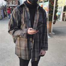 Load image into Gallery viewer, Coats and Jackets Men Vintage Solid Japanese Style High Quality Soft Loose 3XL Plus Size All-match Daily Leisure Chic Mens Top
