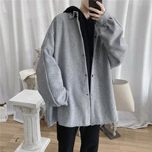 Load image into Gallery viewer, Coats and Jackets Men Vintage Solid Japanese Style High Quality Soft Loose 3XL Plus Size All-match Daily Leisure Chic Mens Top

