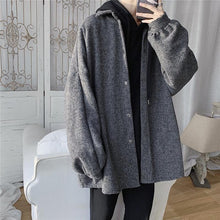Load image into Gallery viewer, Coats and Jackets Men Vintage Solid Japanese Style High Quality Soft Loose 3XL Plus Size All-match Daily Leisure Chic Mens Top

