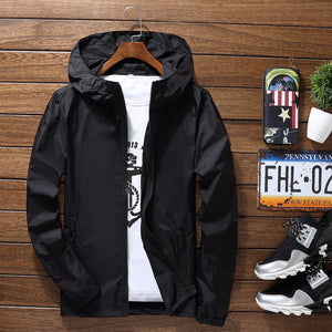Sport Outdoor Cycling Thin Coat Jackets Man Casual Loose Men's Windbreakers Jacket Male's Candy-Colored Outwear Tops