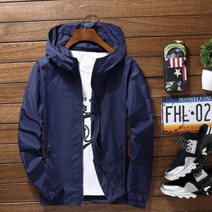 Sport Outdoor Cycling Thin Coat Jackets Man Casual Loose Men's Windbreakers Jacket Male's Candy-Colored Outwear Tops