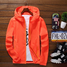Load image into Gallery viewer, Sport Outdoor Cycling Thin Coat Jackets Man Casual Loose Men&#39;s Windbreakers Jacket Male&#39;s Candy-Colored Outwear Tops
