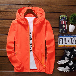Sport Outdoor Cycling Thin Coat Jackets Man Casual Loose Men's Windbreakers Jacket Male's Candy-Colored Outwear Tops
