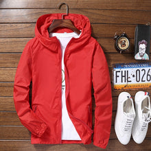 Load image into Gallery viewer, Sport Outdoor Cycling Thin Coat Jackets Man Casual Loose Men&#39;s Windbreakers Jacket Male&#39;s Candy-Colored Outwear Tops
