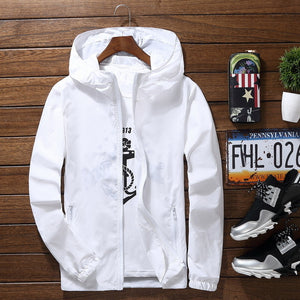 Sport Outdoor Cycling Thin Coat Jackets Man Casual Loose Men's Windbreakers Jacket Male's Candy-Colored Outwear Tops