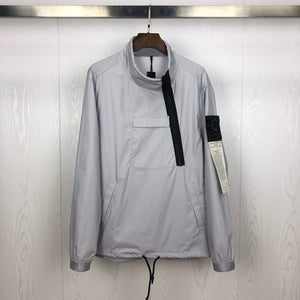 2020 Best Version 1:1 Compass Logo Printed SI Women Men Windbreaker Jacket Hiphop Streetwear Men Casual Jacket Coat