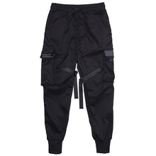 Load image into Gallery viewer, Black Hip Hop Cargo Pants Men Streetwear Fashion Cotton Joggers Sweatpants Casual Harem Trousers Summer Harajuku Tide Clothing
